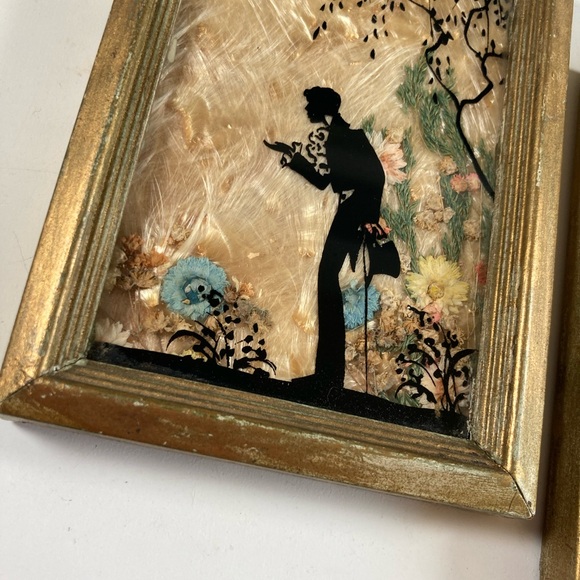 Vintage 1930s Flowercraft Milkweed Silhouette Mini Pictures - Picture 13 of 15